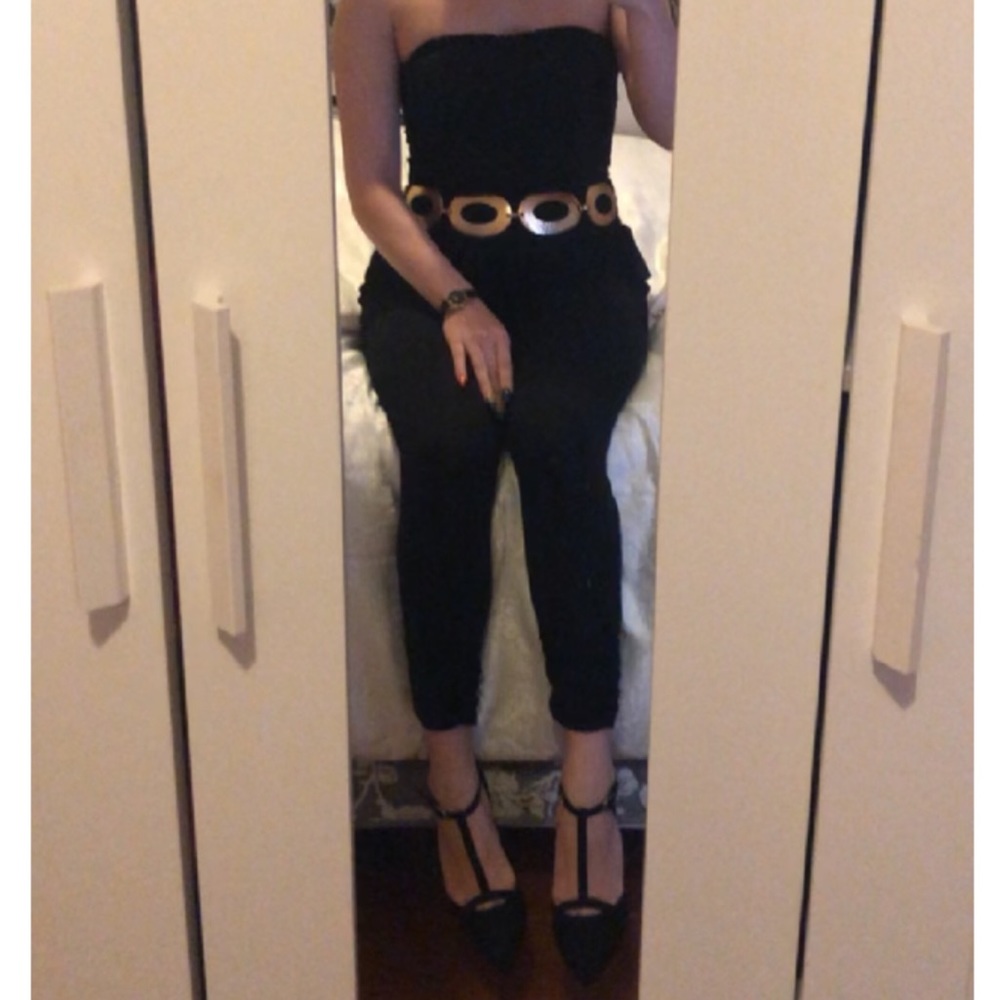 Black stretchy romper